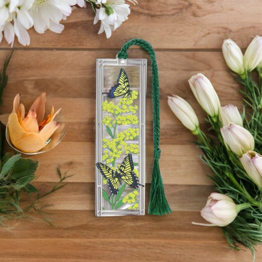 Goldenrod & Swallowtails - Metal Bookmark - Mellow Monkey