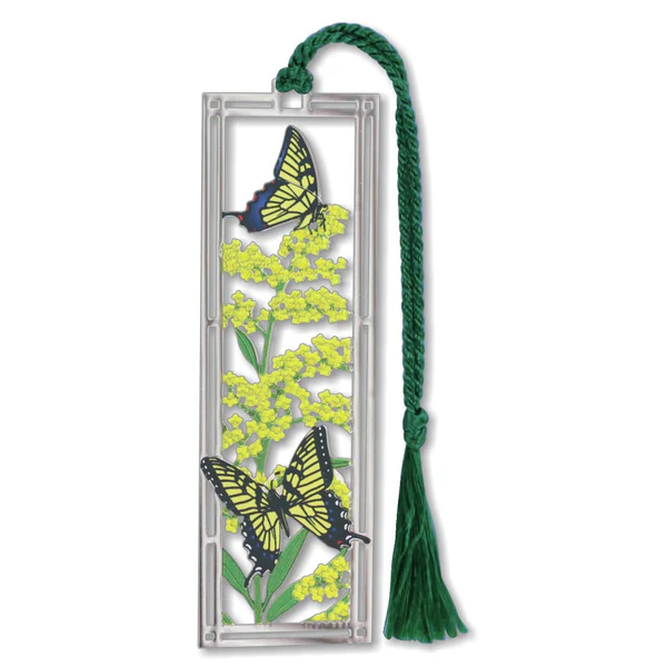 Goldenrod & Swallowtails - Metal Bookmark - Mellow Monkey