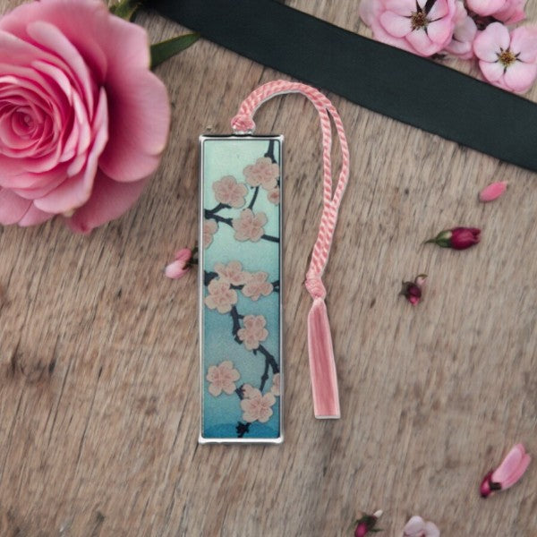 Cherry Blossom, Essence of Spring - Metal Bookmark - Mellow Monkey