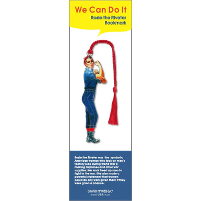 Rosie the Riveter - Metal Bookmark - Mellow Monkey