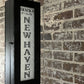 Two Sided New Haven & Grand Central Train Station Lighted Box Sign - Art Deco Font - 22-1/2-in - Mellow Monkey