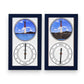 Tidepieces - Barnegat Lighthouse, New Jersey - Tide Clock - Navy - Mellow Monkey