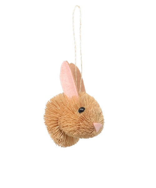 Bunny Bauble Brush Ornament - 3-in - Mellow Monkey