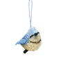 Blue Jay Brush Ornament - 3-1/2-in - Mellow Monkey