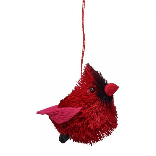 Cardinal Brush Ornament - 4-in - Mellow Monkey