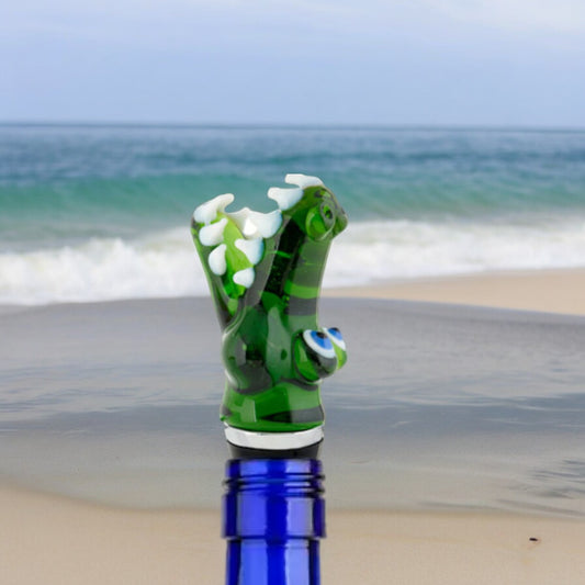 Glass Alligator Bottle Stopper