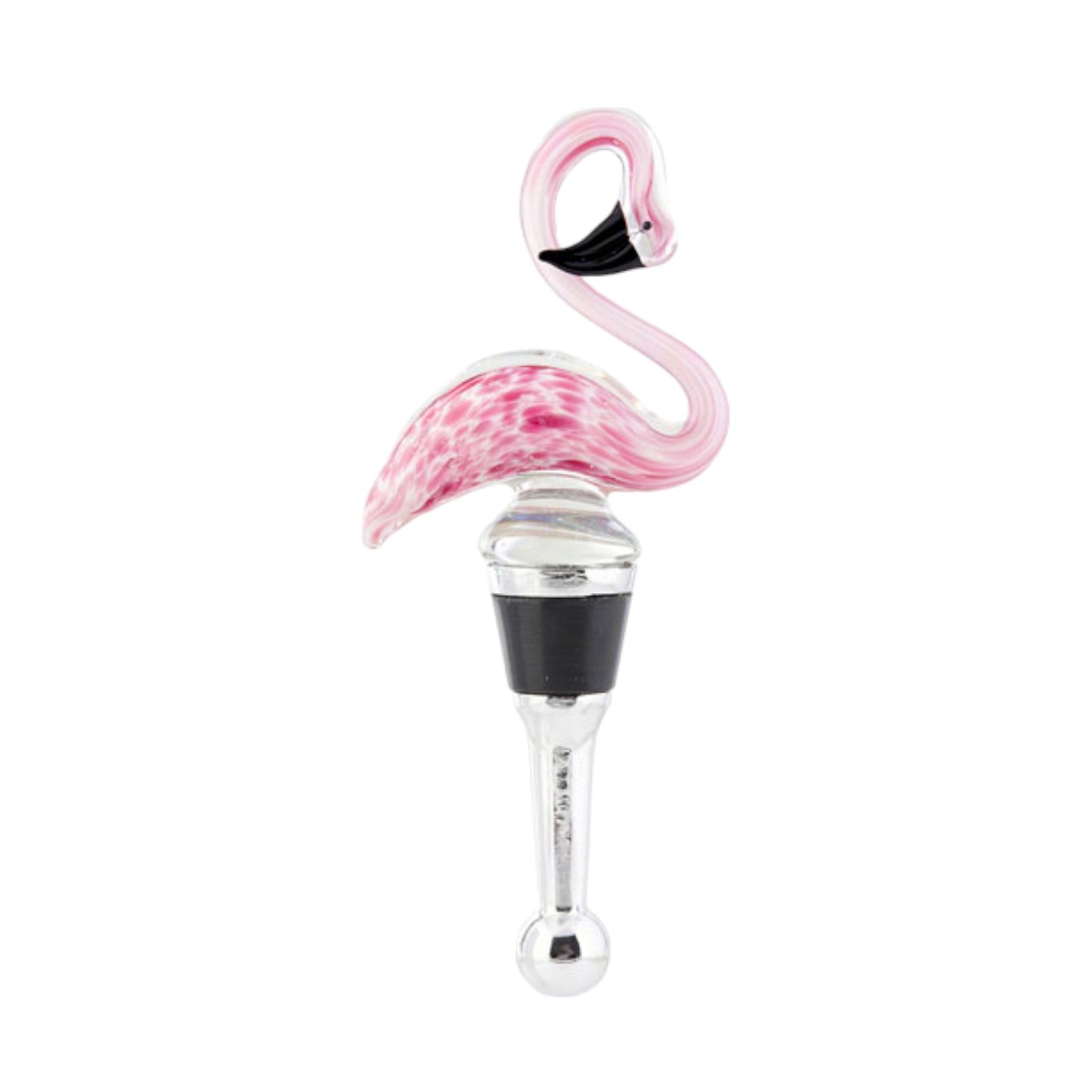 Glass Flamingo Bottle Stopper - Mellow Monkey