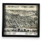Vintage Map of Hoboken Circa 1881 Framed Shadowbox 25-in - Mellow Monkey