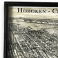 Vintage Map of Hoboken Circa 1881 Framed Shadowbox 25-in - Mellow Monkey