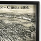 Vintage Map of Hoboken Circa 1881 Framed Shadowbox 25-in - Mellow Monkey