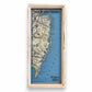 Vintage New Jersey Shore Map Circa 1920 Framed Shadowbox 30-1/2-in - Mellow Monkey