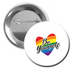 Pride - Pin Back Button - 1-1/4-in - Mellow Monkey