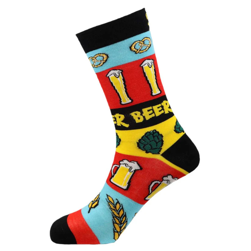 Because Beer - Natural Bamboo Knit Socks - Mellow Monkey