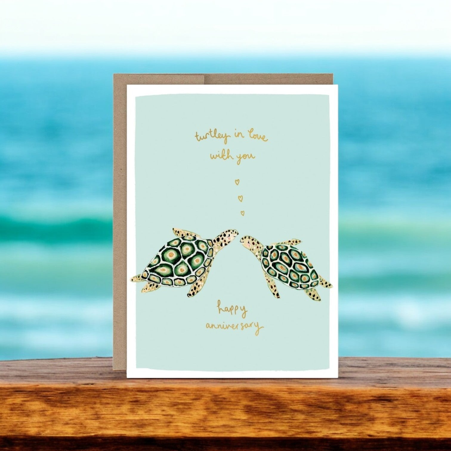 Turtley In Love - Anniversary Greeting Card - Mellow Monkey