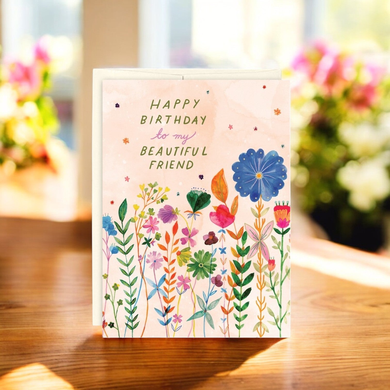 Beautiful Flowers - Birthday Greeting Card - Mellow Monkey