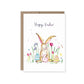 Bunny Happy Easter - Easter Greeting Card - Mellow Monkey