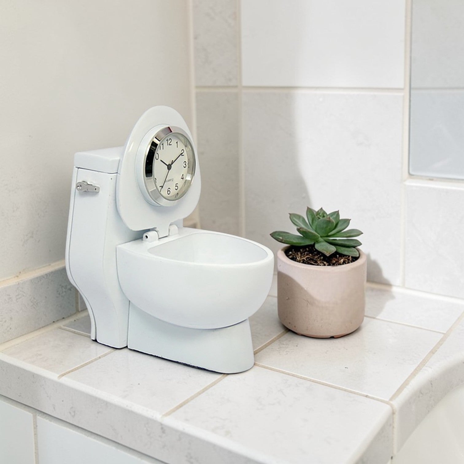 White Toilet Clock - Mellow Monkey