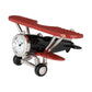 Red and Black Bi-Plane Desk Clock - Mellow Monkey
