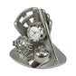 Silver Baseball Desktop Clock - Mellow Monkey