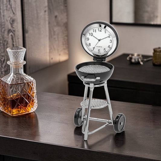 Black Grill Desk Clock - Mellow Monkey