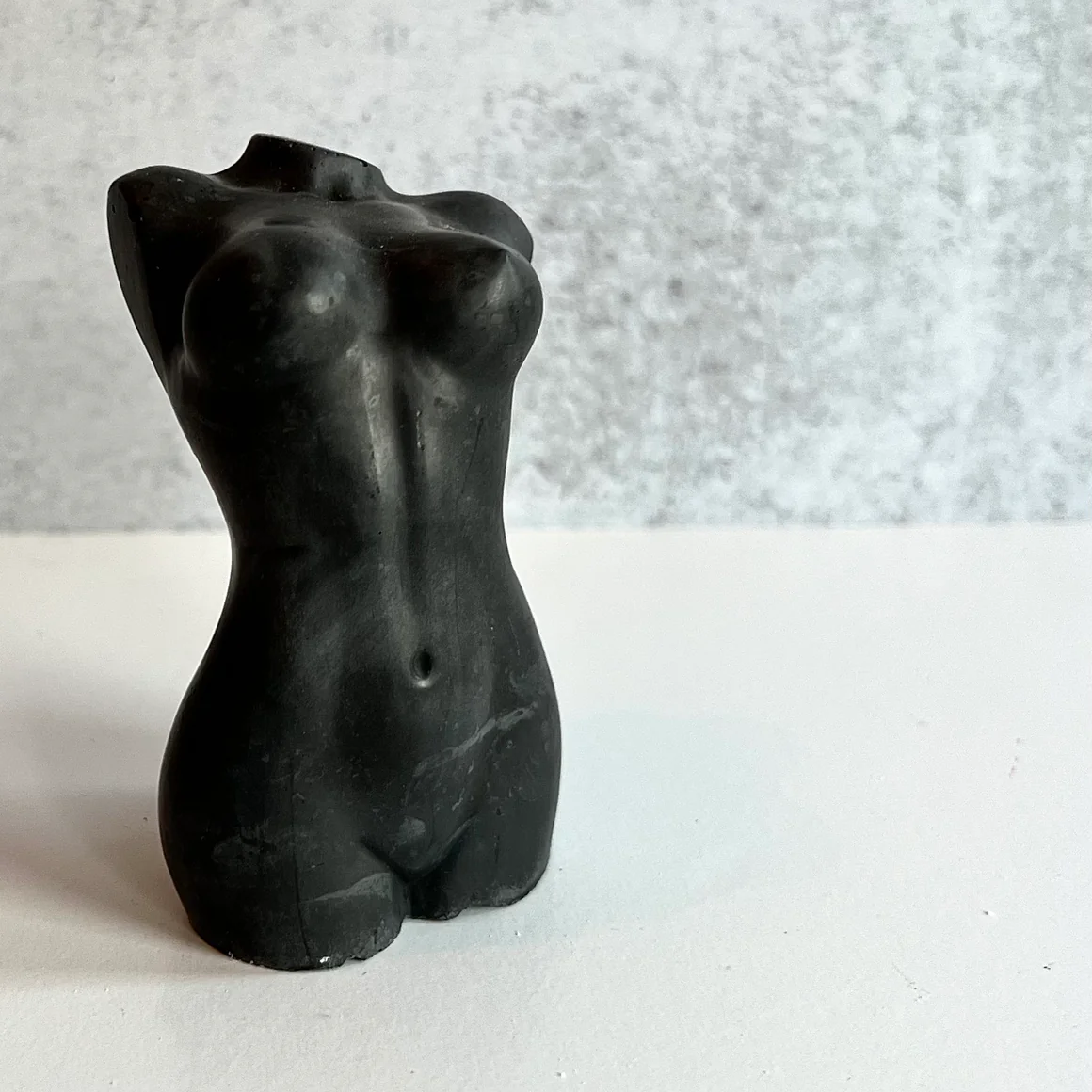 Female Torso Sculpture - Small Body Figurine - Black - Mellow Monkey