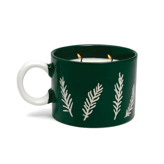 Cypress & Fir Green Ceramic Mug - 8 oz. - Mellow Monkey