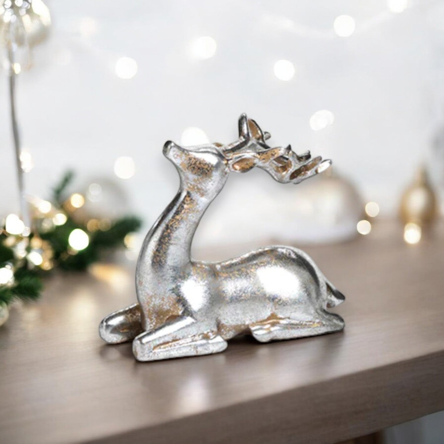 Decorative Silver Reindeer - Mellow Monkey