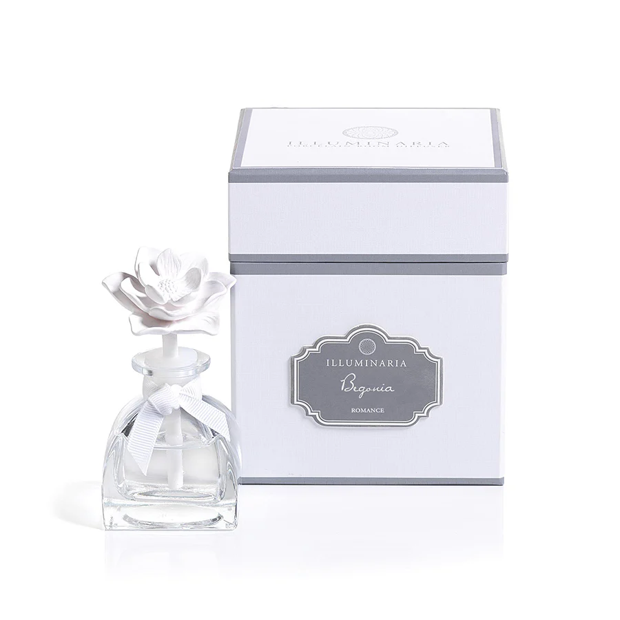 Begonia - Illuminaria Mini Porcelain Diffuser - Mellow Monkey