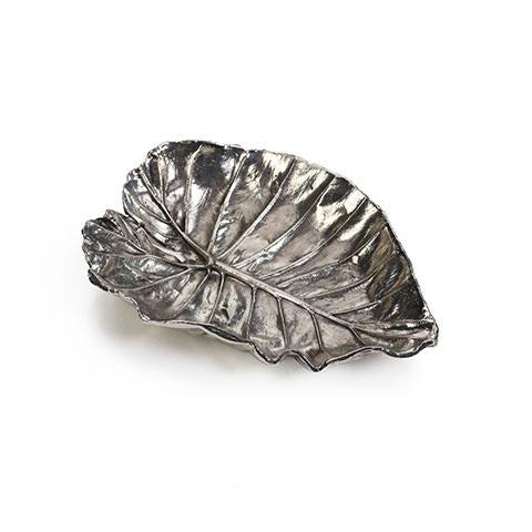 Antique Pewter Leaf Tray - Aspen Quaking Leaf - 5-1/4-in - Mellow Monkey
