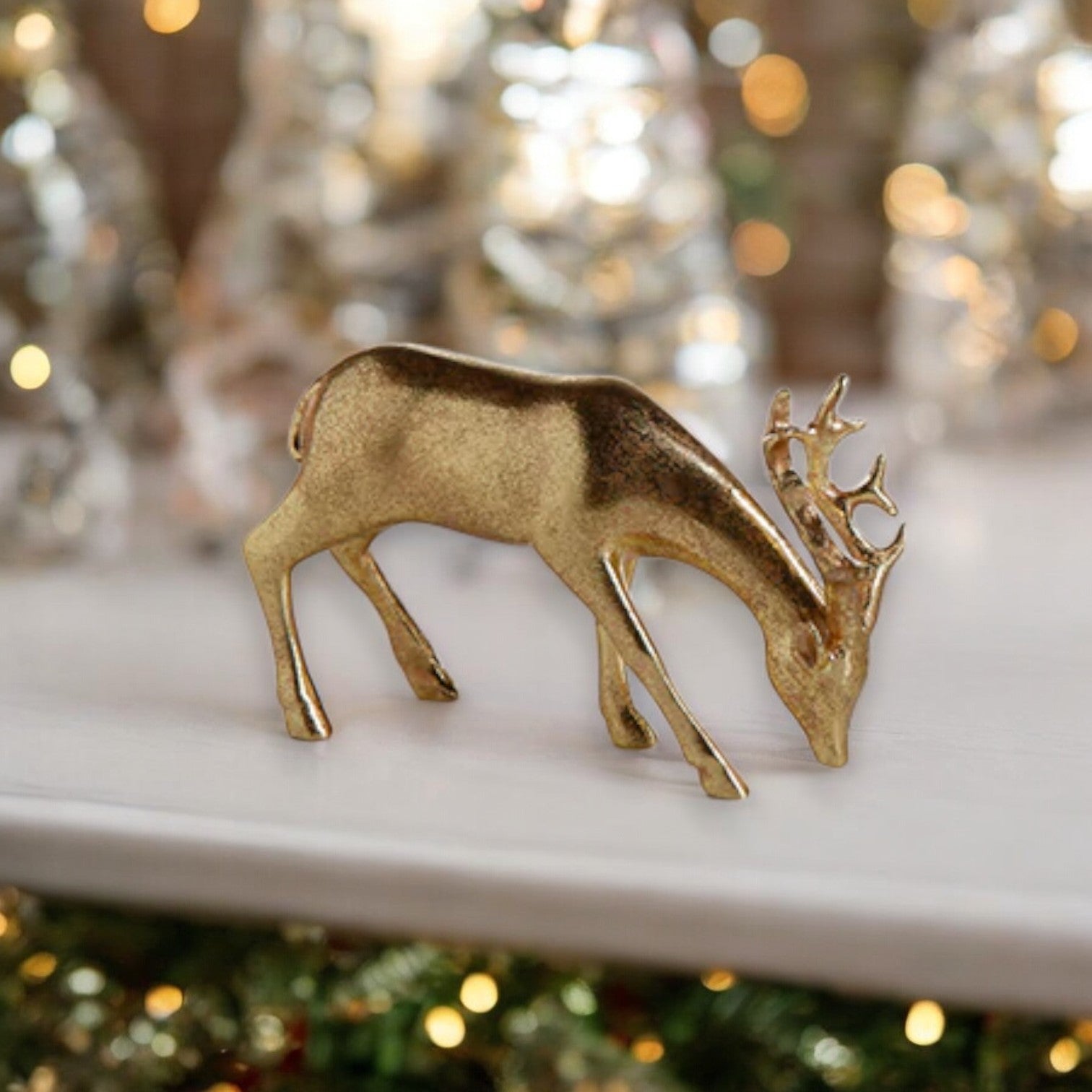 Decorative Gold Reindeer - Mellow Monkey