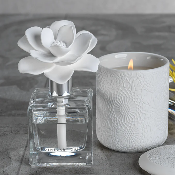 Porcelien Diffuser Gardenia - Apothecary Guild Seychelles Porcelain Diffuser – Mellow Monkey