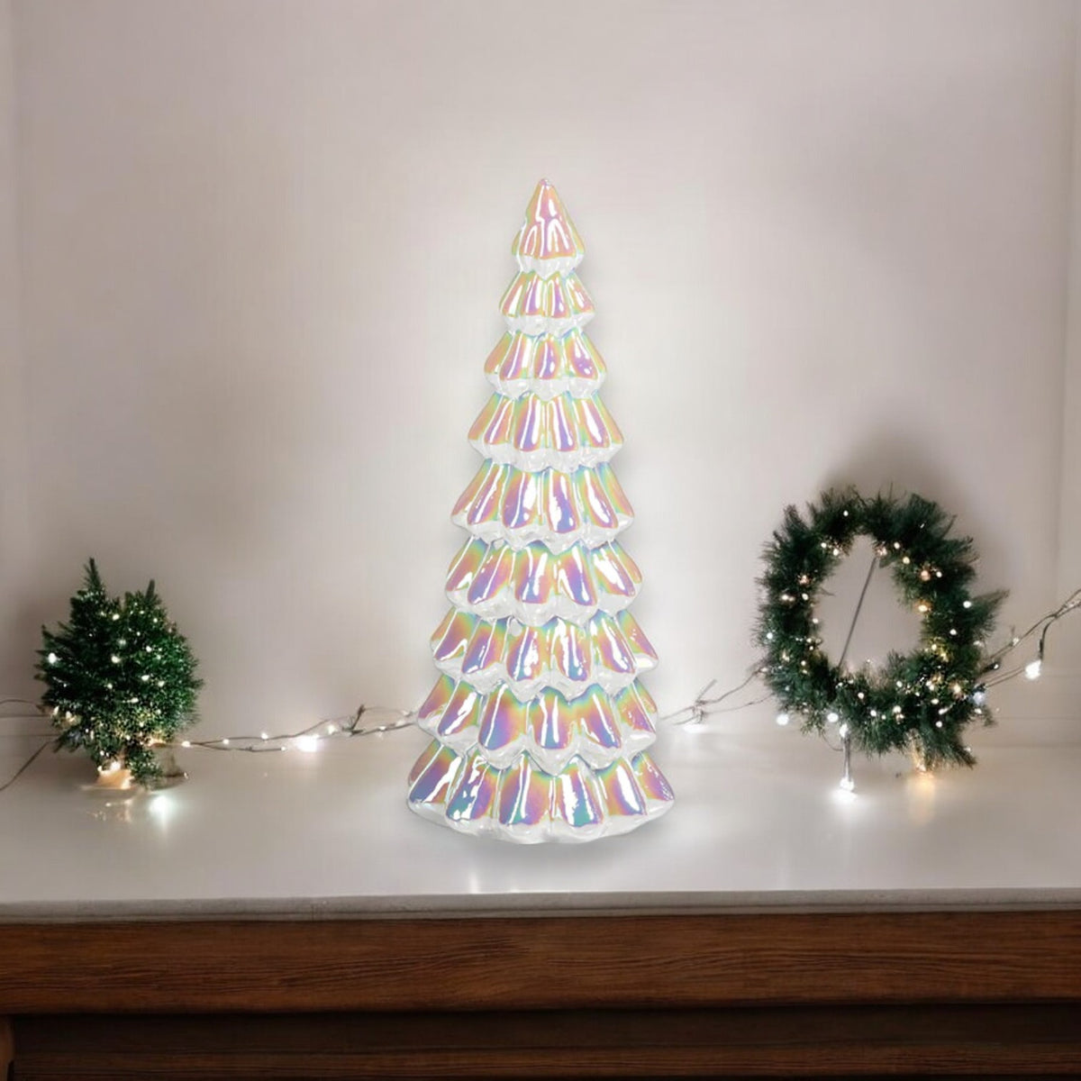 Lit Luster Tree LED Luster Tree - White Rainbow - 8-1/4-in – Mellow Monkey