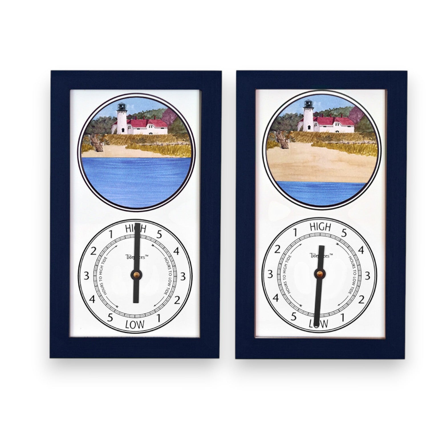 Tidepieces - Chatham Light Cape Cod Massachusetts - Tide Clock NAVY - Mellow Monkey