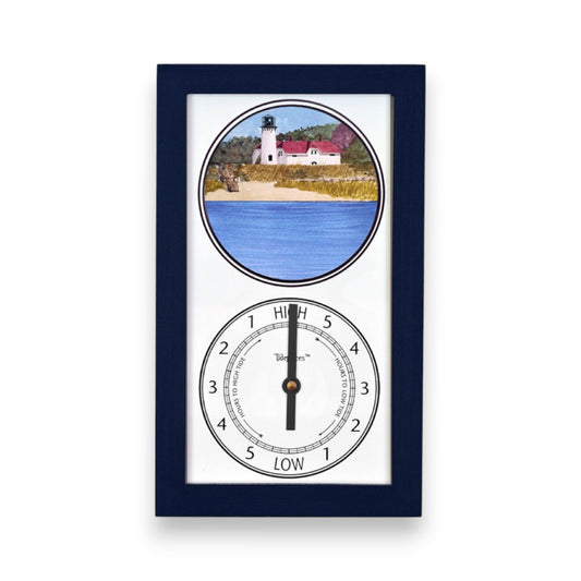Tidepieces - Chatham Light Cape Cod Massachusetts - Tide Clock NAVY - Mellow Monkey