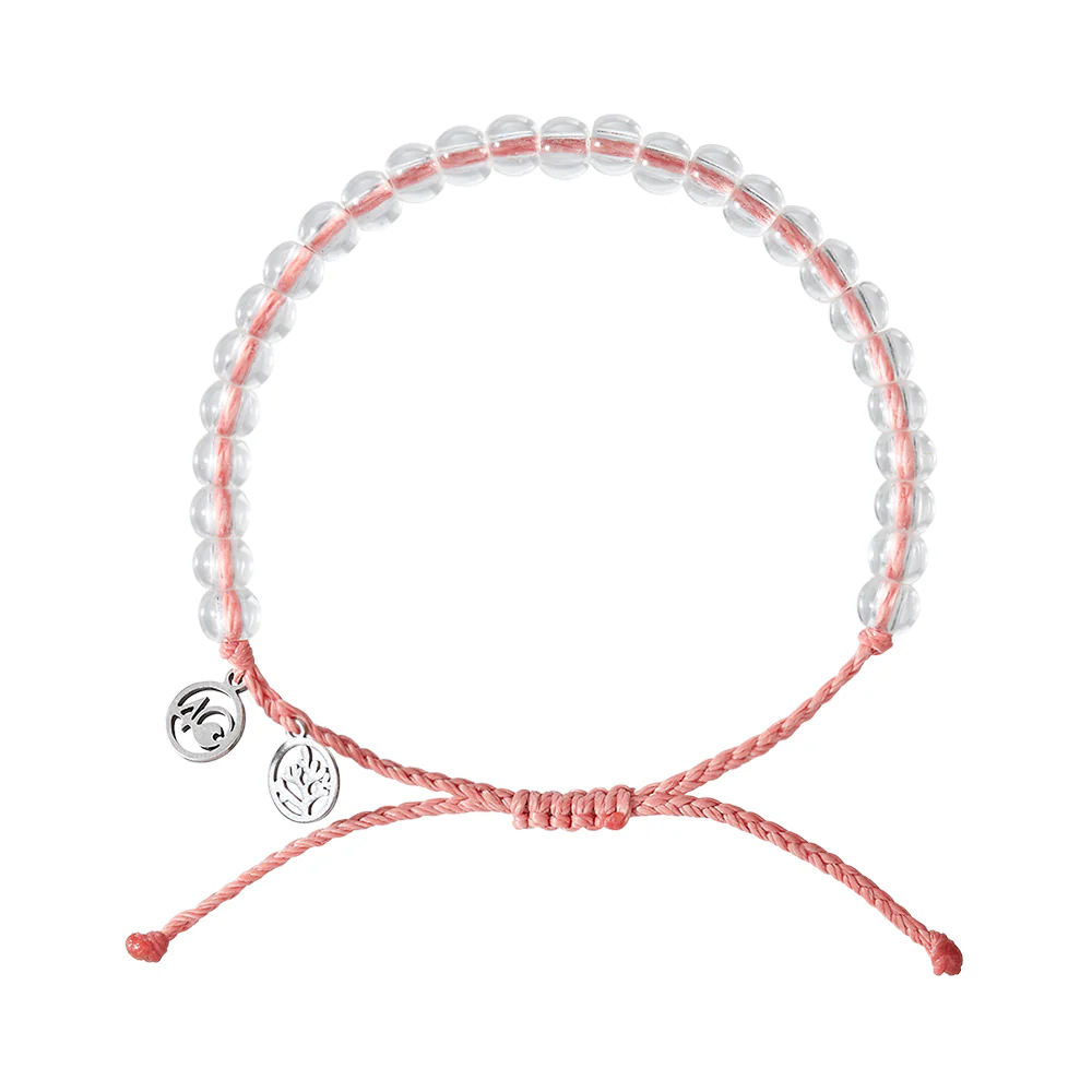 4Ocean Unisex Coral Reef Beaded Bracelet - Coral - Mellow Monkey