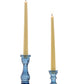 Indigo Glass Taper Candlestick - Mellow Monkey