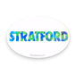 Stratford - Sea Glass Vinyl Bumper Sticker - 6-in - Mellow Monkey