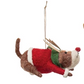 Wool Felt Dog in Holiday Outfit Ornament -2-3/4-in - Mellow Monkey