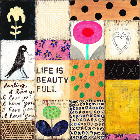 Sugarboo - Collage #1 - Gallery Wrap Print - 12-in