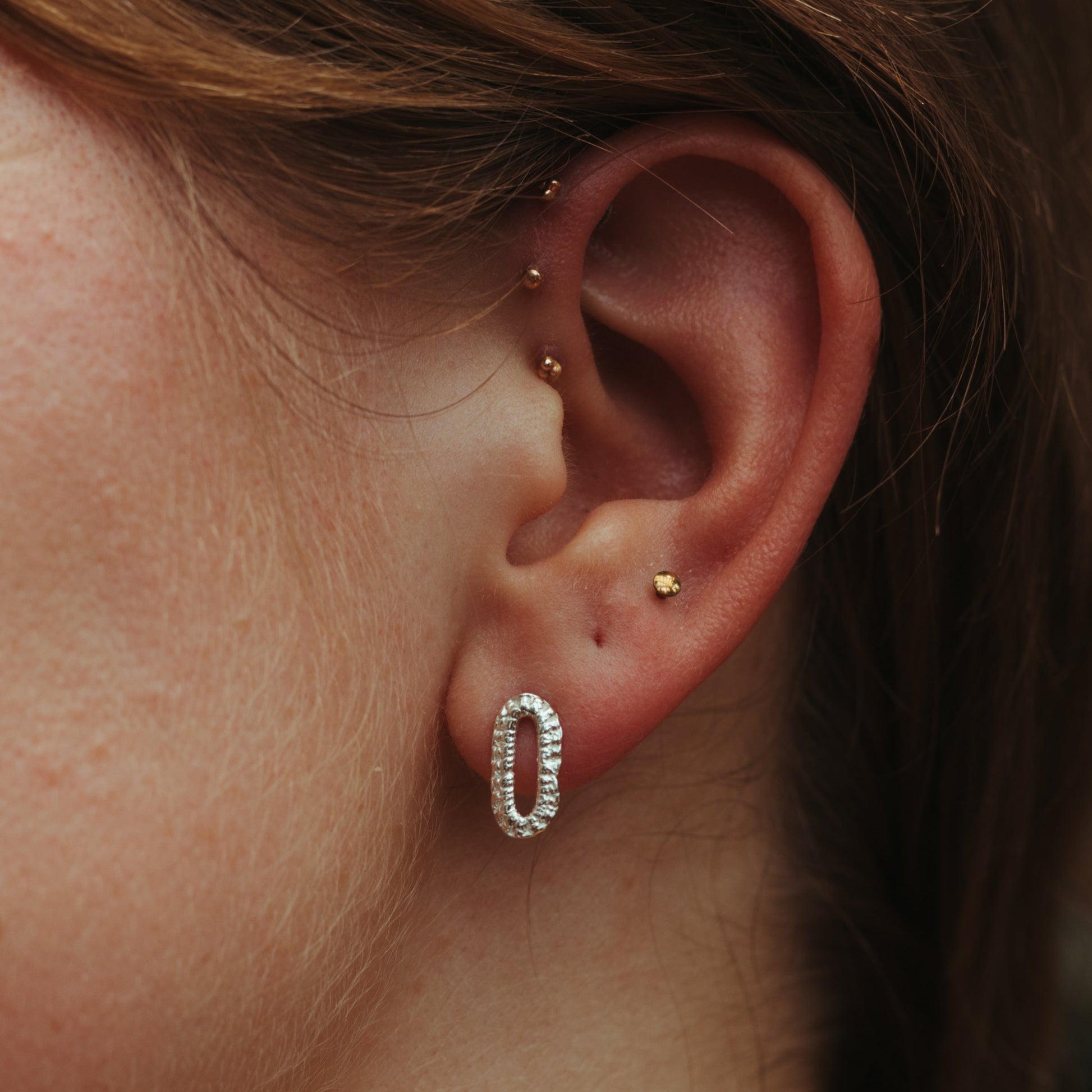 Abbi Stud Earrings - Sterling Silver - Mellow Monkey