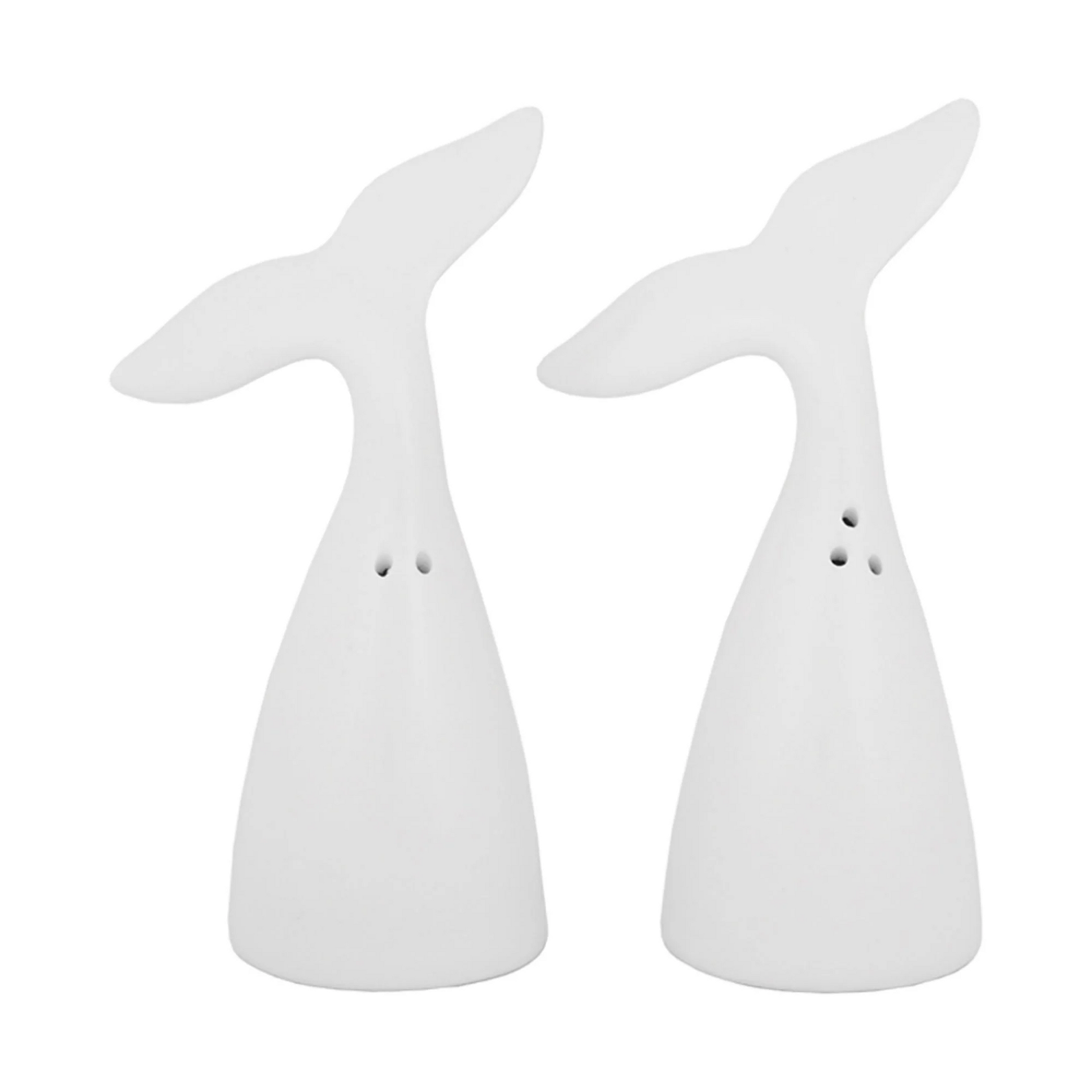 Whale Tails - Salt & Pepper Set - White - Mellow Monkey