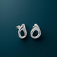 Dali Tear Stud Earrings - Silver - Mellow Monkey