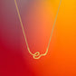 Dali Swirl Necklace - Gold - Mellow Monkey