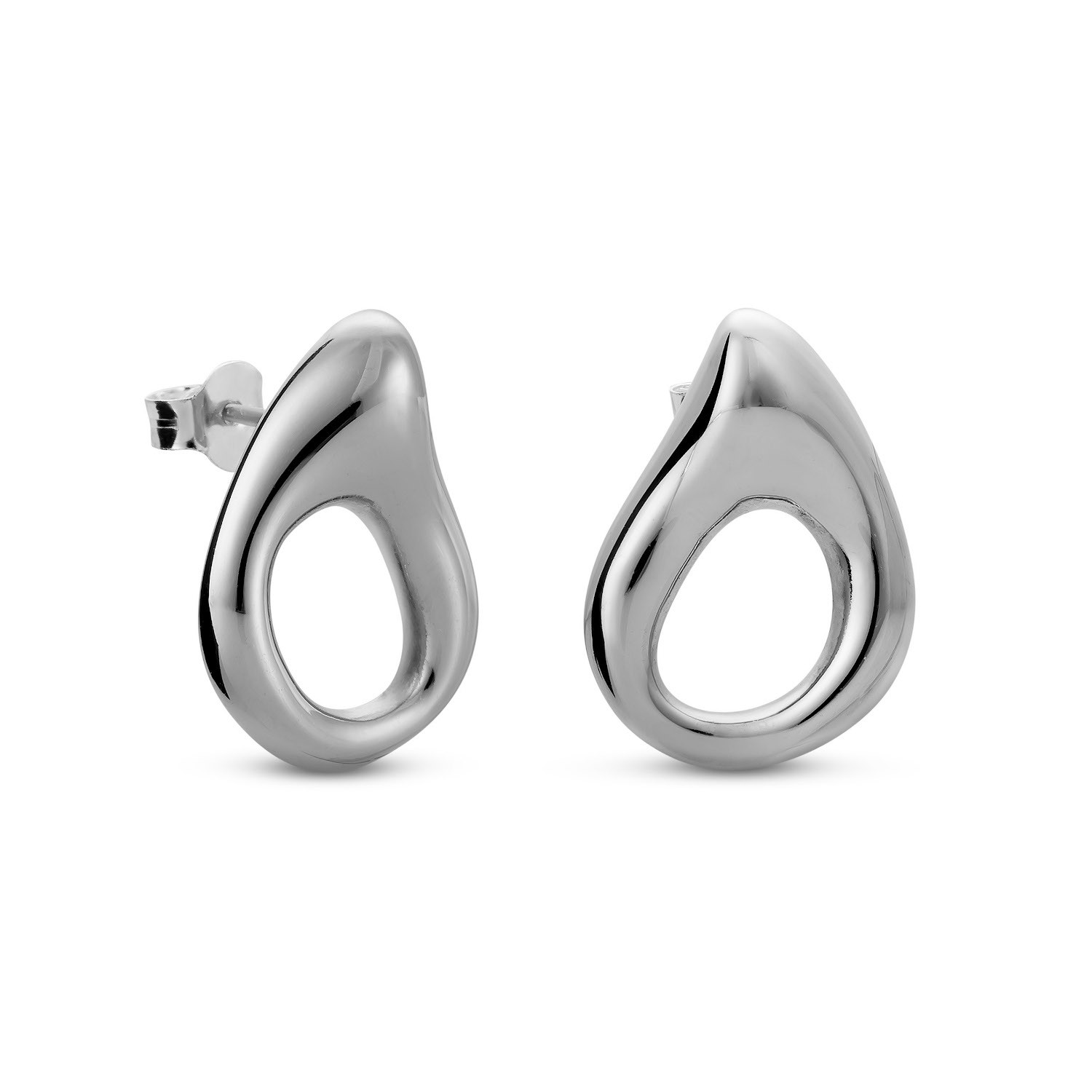 Dali Tear Stud Earrings - Silver - Mellow Monkey