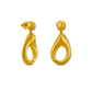 Dali Tear Stud Earrings - Gold - Mellow Monkey