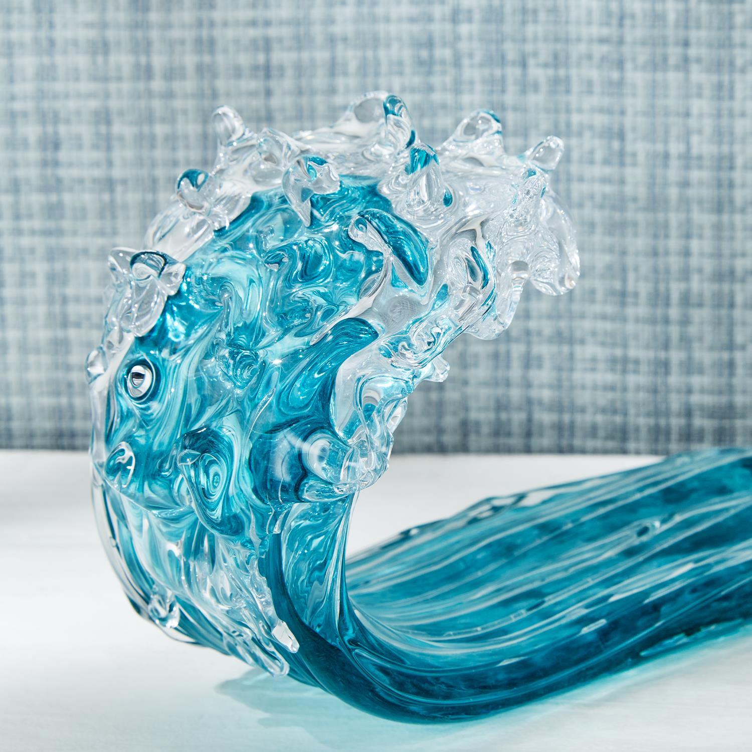 Super sold awesome Glass wave Art sculpture