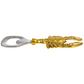 Steel and Brass Bottle Opener with Lobster Shaped Handle - 4-1/2-in - Mellow Monkey