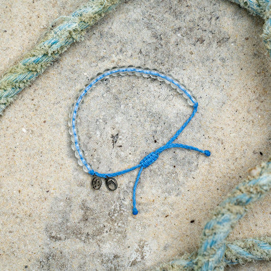 4Ocean Unisex Dolphin Beaded Bracelet - Periwinkle - August 2024 Limited Edition - Mellow Monkey