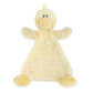 Daddles Duck Rattle Blankie - 13-in - Mellow Monkey