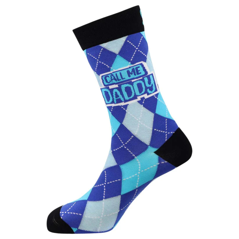 Call Me Daddy - Natural Bamboo Knit Socks - Mellow Monkey